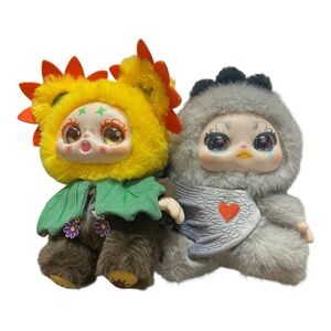 Kimmon 200% Spring New Growth lot of 2 Plush Bag‎ clip bag charm